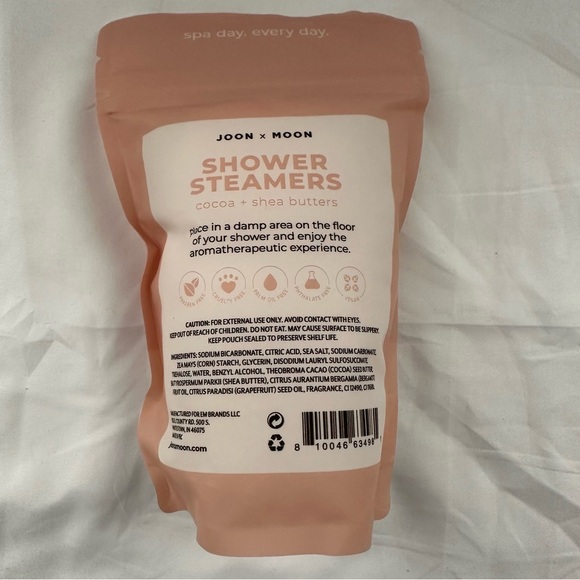 Joon x Moon Champagne Shower Steamers Cocoa + Shea Butters 7 Tablets 4.9 oz New - Picture 2 of 4
